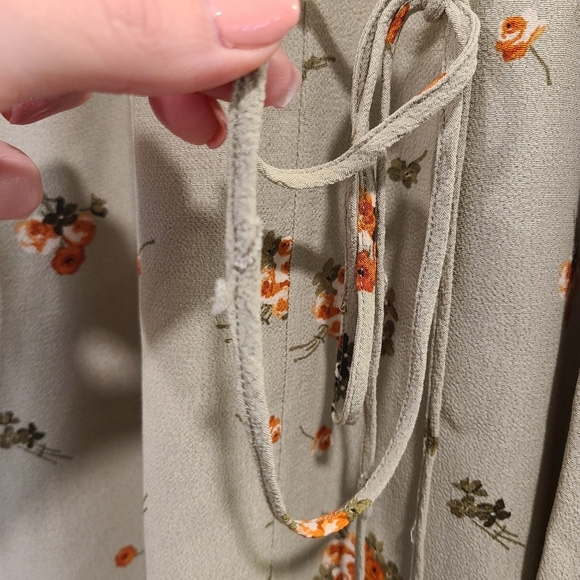 Rouje Gabinette Bouquet Romantique Tilleul Floral Wrap Dress - Picture 11 of 13